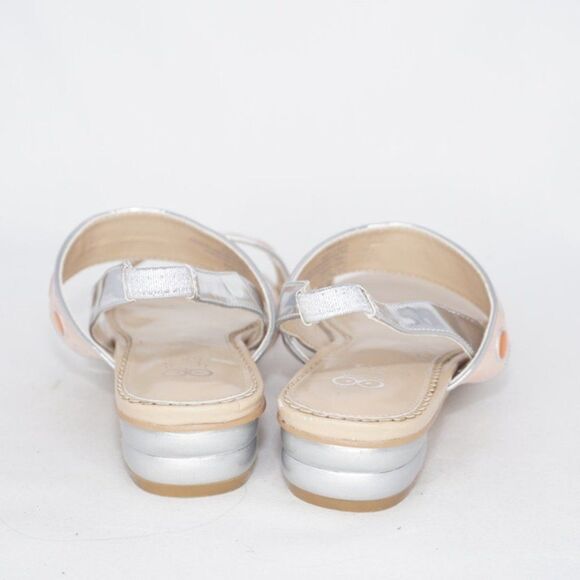 Rara Avis Orange Jeweled Sandals, Size 6.5 - Picture 6 of 8